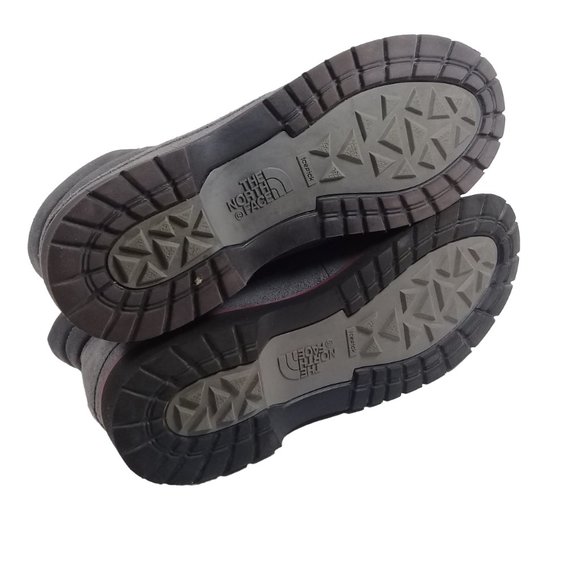 The North Face Women's Ballard Roll Down Grey Suede Boots HydroSeal Heat Size 10 - Picture 13 of 14